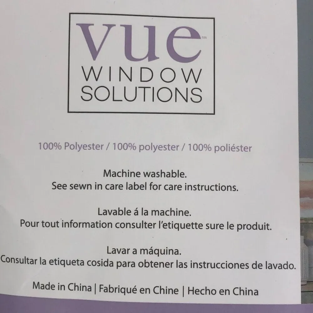 Vue Window Solutions Bayside Tie Up Shade White Bows Coquette 42